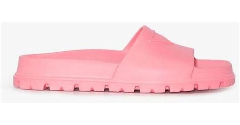 prada flip flops pink|Prada slides on sale.